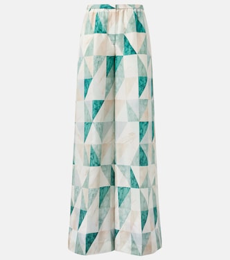 Thoresby printed silk wide-leg pants | Joseph