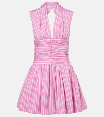 Bloomer striped cotton minidress | Patou