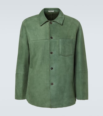 Hemdjacke aus Leder | Auralee