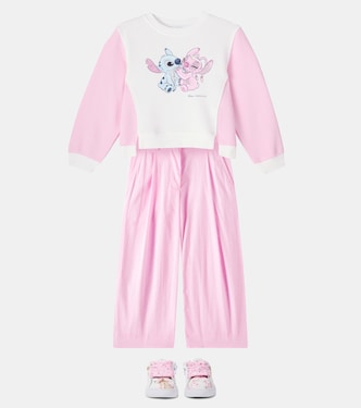 X Disney® – Sweat-shirt Stitch en coton mélangé | Monnalisa