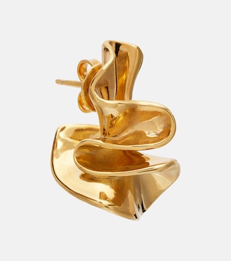 Pendientes de plata de ley bañados en oro | Bottega Veneta