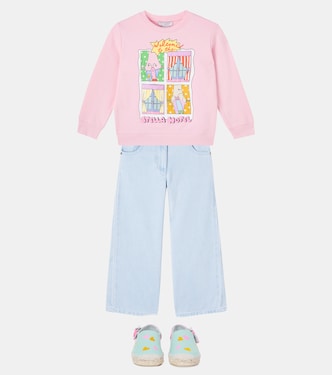Sweat-shirt imprimé en coton | Stella McCartney Kids