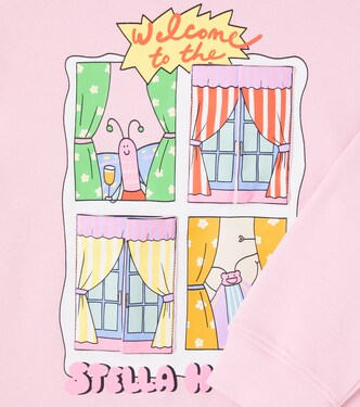 Printed cotton jersey sweatshirt | Stella McCartney Kids