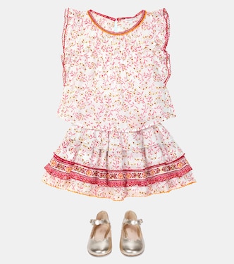 Amber花卉女式上衣 | Poupette St Barth Kids
