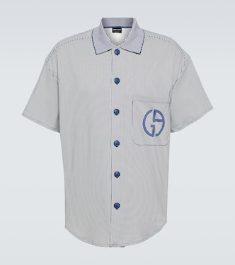 Camicia in cotone a righe | Giorgio Armani