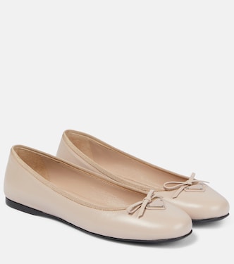 Leather ballet flats | Prada