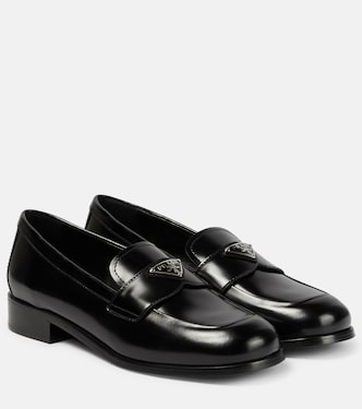 Penny leather loafers | Prada