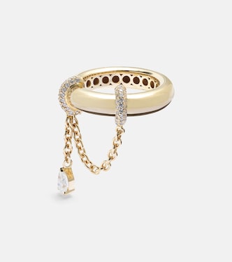 Elysabeth 18kt gold ring with diamonds | Rainbow K