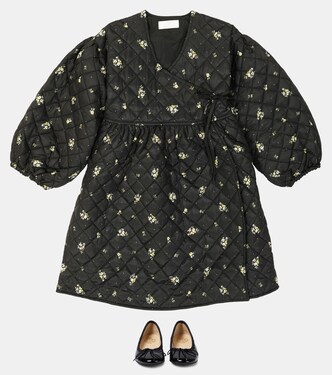 Robe portefeuille Yoko matelassée à fleurs | C'era Una Volta