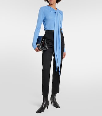 Pantaloni regular in misto lana | Victoria Beckham