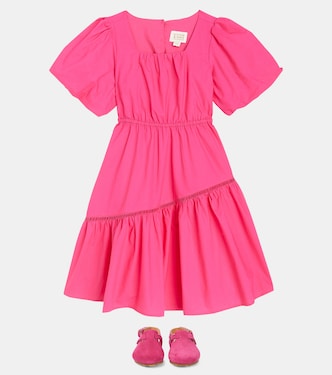 Vestido de algodón bordado con abertura | Scotch & Soda Kids