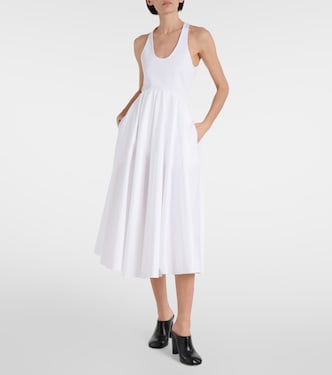Abito midi in popeline di cotone | Alaïa