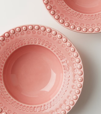 Fantasia set of 4 ceramic soup plates | Bordallo Pinheiro