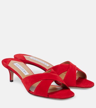 Pantoletten Divine 50 aus Veloursleder | Aquazzura