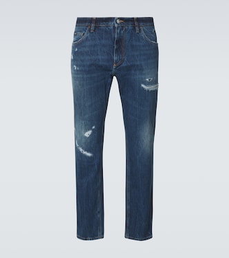 Distressed Straight Jeans | Dolce&Gabbana