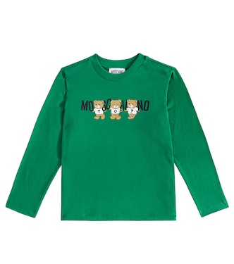 Top Teddy Bear in jersey di cotone | Moschino Kids