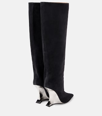 Bottes Nina 105 en daim | Paris Texas
