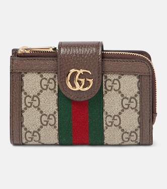 Ophidia皮革边饰卡套 | Gucci