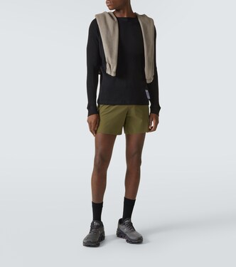 Waffle-knit wool sweater | Satisfy