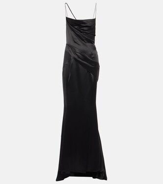 Gathered silk satin gown | Givenchy