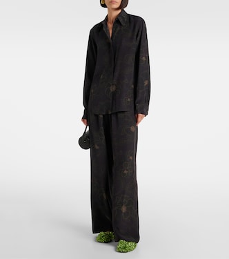 Gerade Hose aus Seide | Dries Van Noten