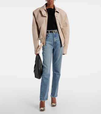 Jeans rectos cropped 90s de tiro medio | Agolde