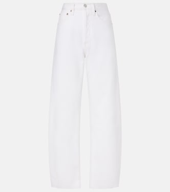 Luna high-rise barrel-leg jeans  | Agolde