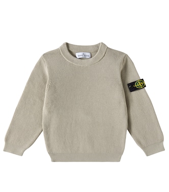 Compass cotton sweater | Stone Island Junior