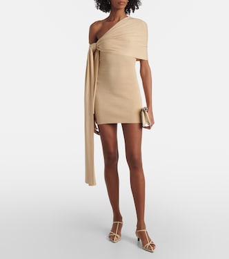 Robe asymétrique Chara en soie mélangée | Aya Muse