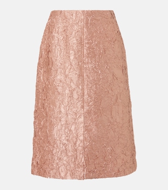 Falda midi de lamé | Dries Van Noten