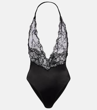 Lace and jersey bodysuit | Givenchy