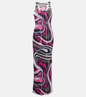 Abito lungo Marmo in tulle | Pucci