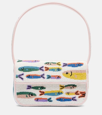 Tommy beaded shoulder bag | Staud
