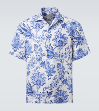 Camisa bowling de lino estampada | Etro