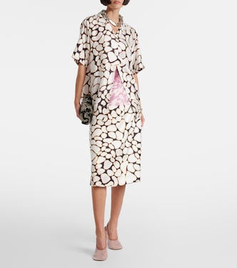 Camicia Clive in seta con stampa | Dries Van Noten