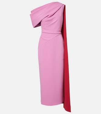 Maite caped draped midi dress | Roksanda