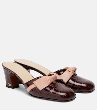 Mules Knotty 60 en cuir | Valentino Garavani