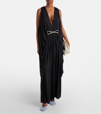 Vestido de fiesta de seda drapeado | Loewe