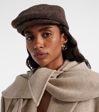 Logo wool-blend newsboy cap  | Ruslan Baginskiy