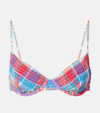 UW Balconette Bra checked bikini top | Polo Ralph Lauren