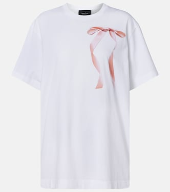 T-shirt in jersey di cotone con stampa  | Simone Rocha