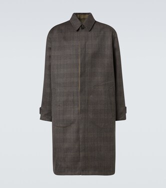 Palo plaid wool and silk coat | The Row