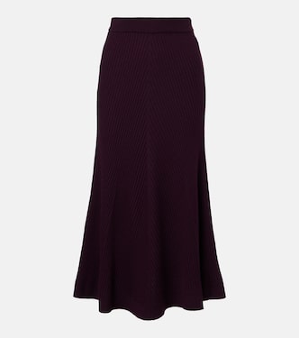 Midirock aus Wolle | Victoria Beckham
