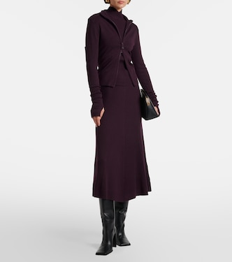 Midirock aus Wolle | Victoria Beckham