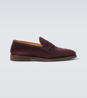 Suede penny loafers | Brunello Cucinelli