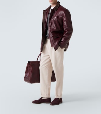 Loafers aus Veloursleder | Brunello Cucinelli
