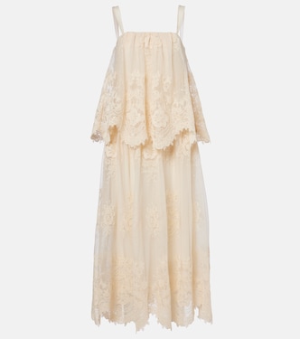 Hypnotic floral lace midi dress | Zimmermann