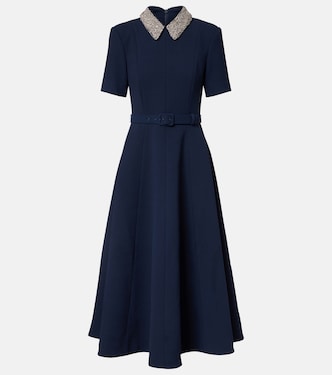 Xena embellished crêpe midi dress | Rebecca Vallance