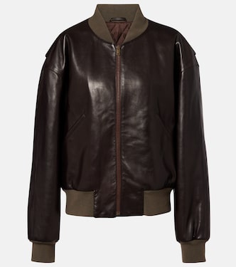 Morisel leather bomber jacket | The Row