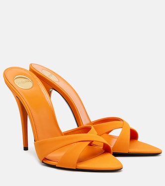 Mules Kirat 110 de crepé satén | Saint Laurent